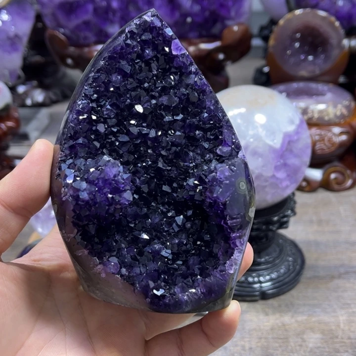 紫晶摆件未镶嵌摆件