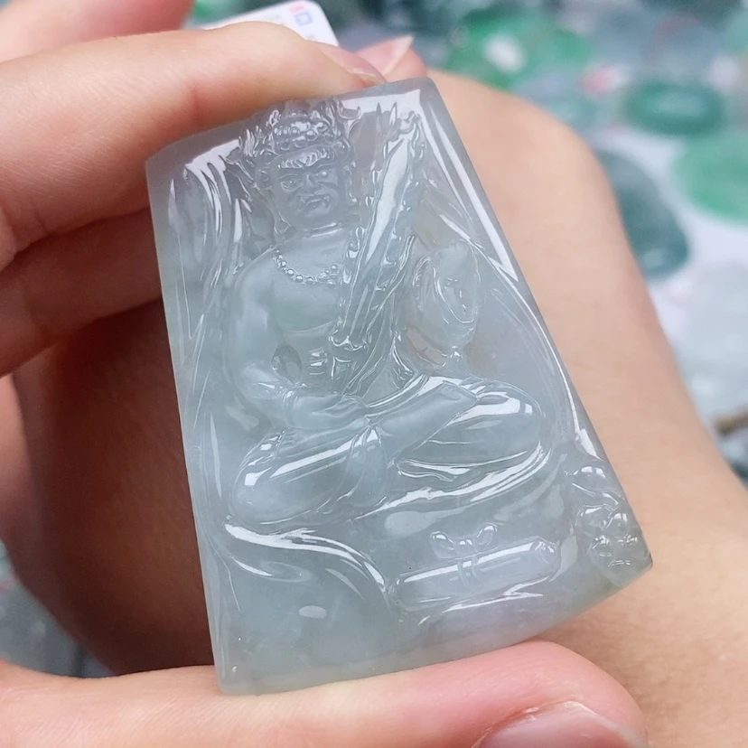 【闪购商品】翡翠未镶嵌颈饰大*天然缅甸A货翡翠不动尊菩萨