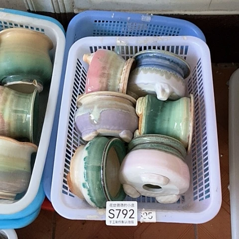 紫砂花盆792微瑕品口径7到8左右