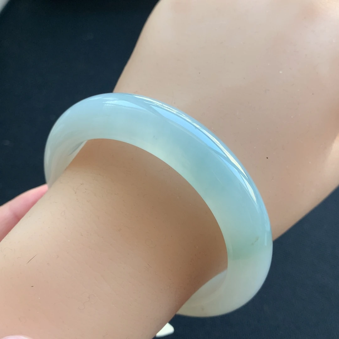 翡翠未镶嵌手镯21号54正