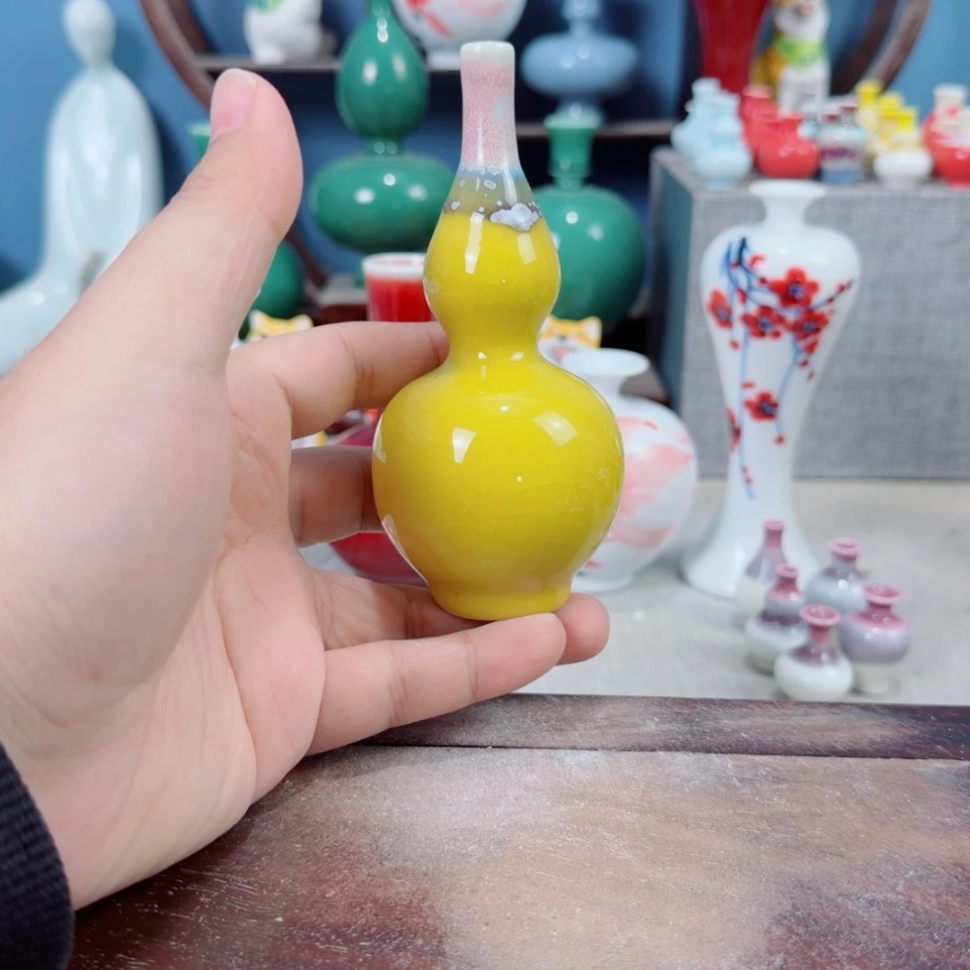 陶瓷手工小花器摆件