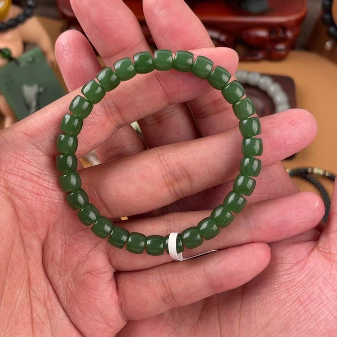 手链未镶嵌和田玉（糖玉）修*