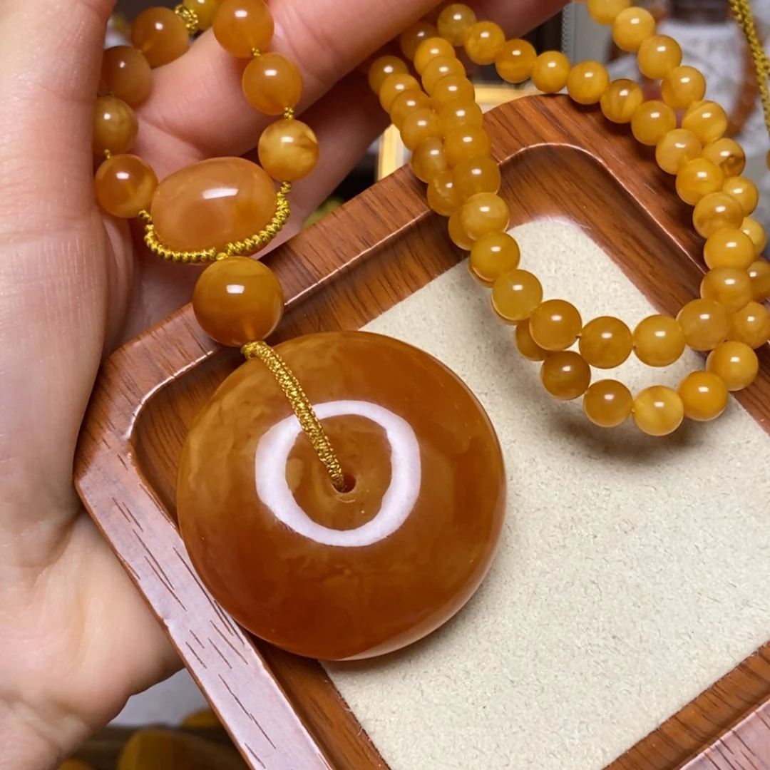 【闪购商品】蜜蜡颈饰未镶嵌项链