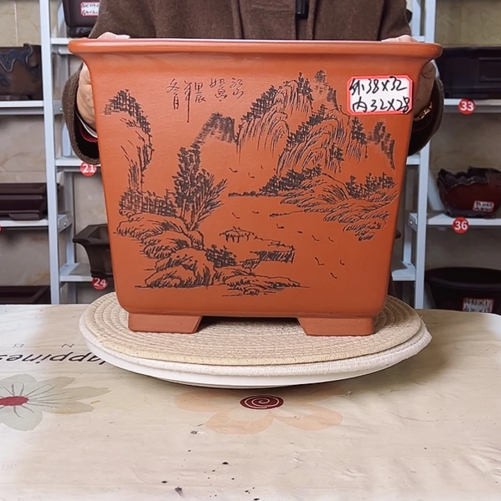 紫砂花盆紫砂花盆