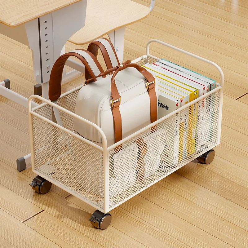 书本收纳箱学生教室用高中生装书箱子大容量桌下可移动书籍整理箱