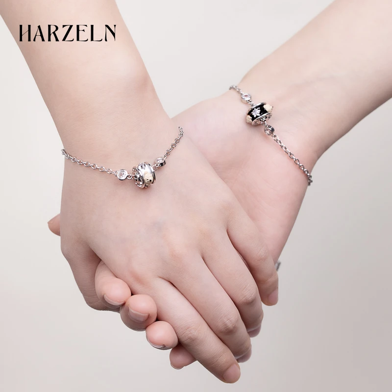 HARZELN小蛮腰小熊手链小众高级感首饰女款送闺蜜不掉色ins饰品