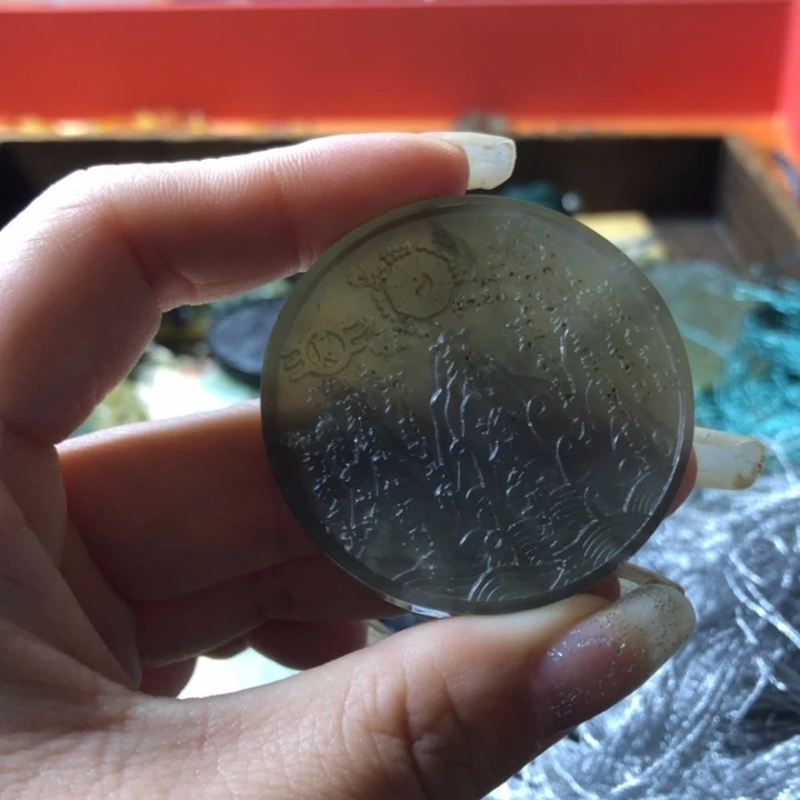 岫玉未镶嵌岫玉挂件