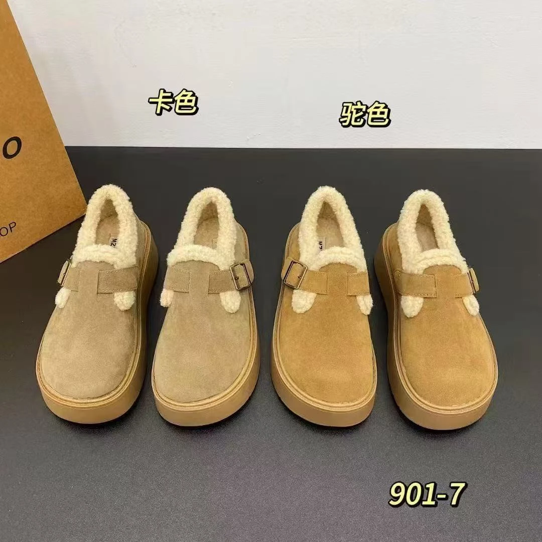 春季时尚小皮鞋英伦风软底舒适百搭款乐福单鞋901-7（包头扣件羊）