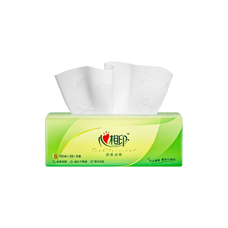 心相印茶语抽家用实惠装卫生抽纸可湿水餐巾纸抽纸纸巾卫生纸22