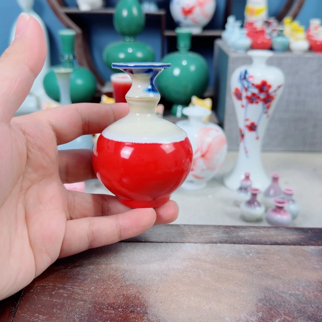 陶瓷手工小花器摆件