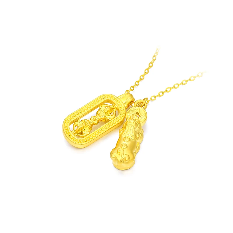 【小云专享】足金999金刚杵貔貅（赠合金链） BP 90636