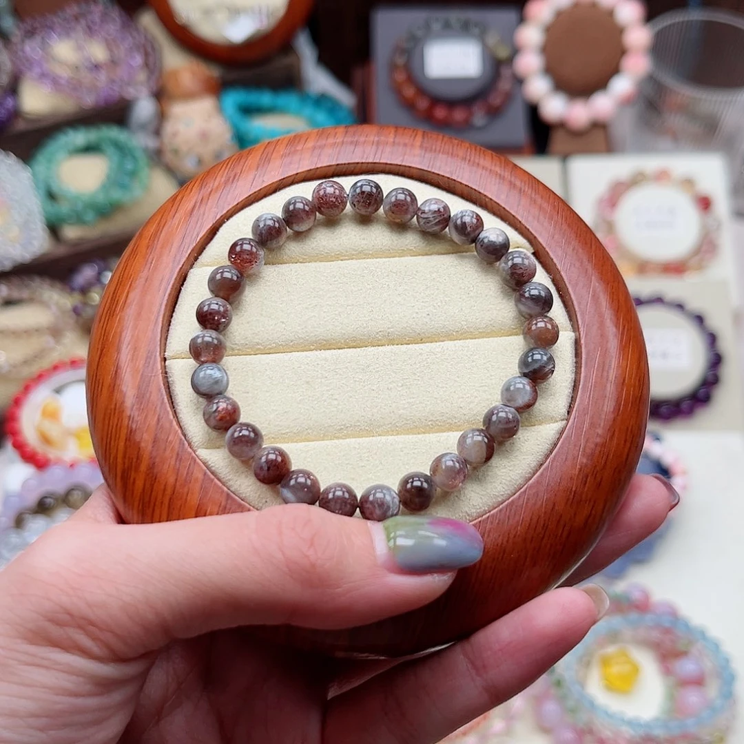 水晶手串未镶嵌R*.红骨干6m