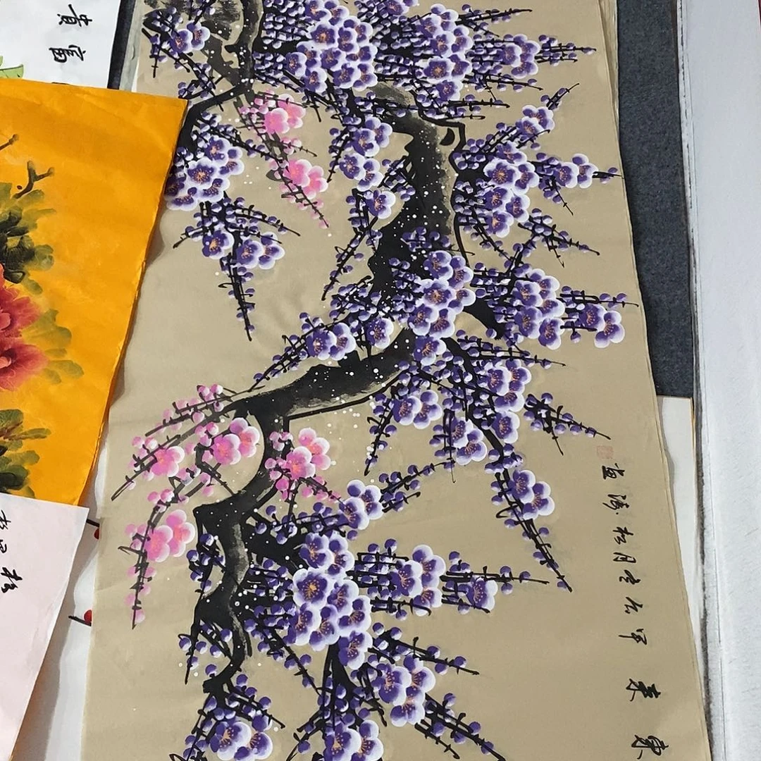 国画画画真的画画