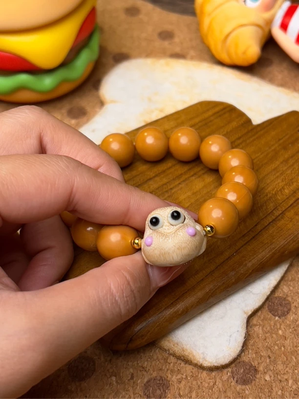 精品猴头光珠金蟾【大脸呱呱】情侣文玩手串高油高密走色快核桃猴头