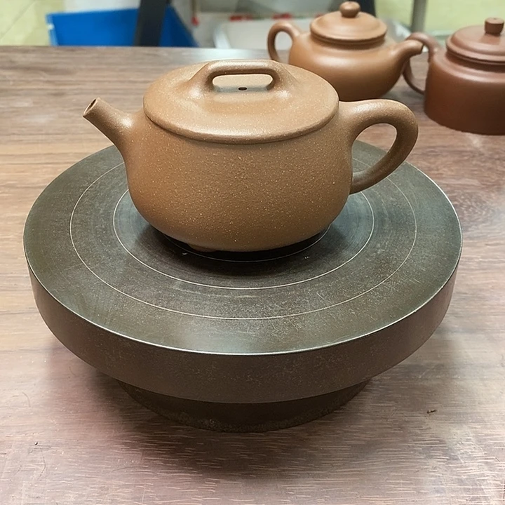 紫砂茶壶降坡泥半手工宽口石瓢壶