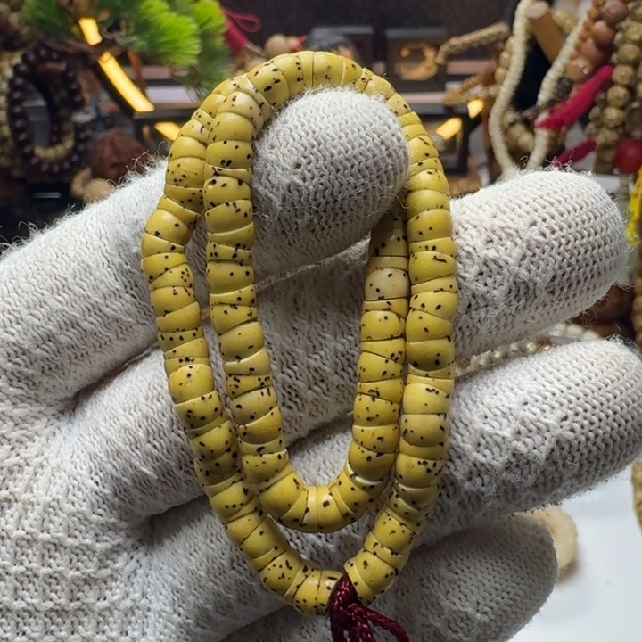 星月菩提手串2号车尺寸6原白大肠108