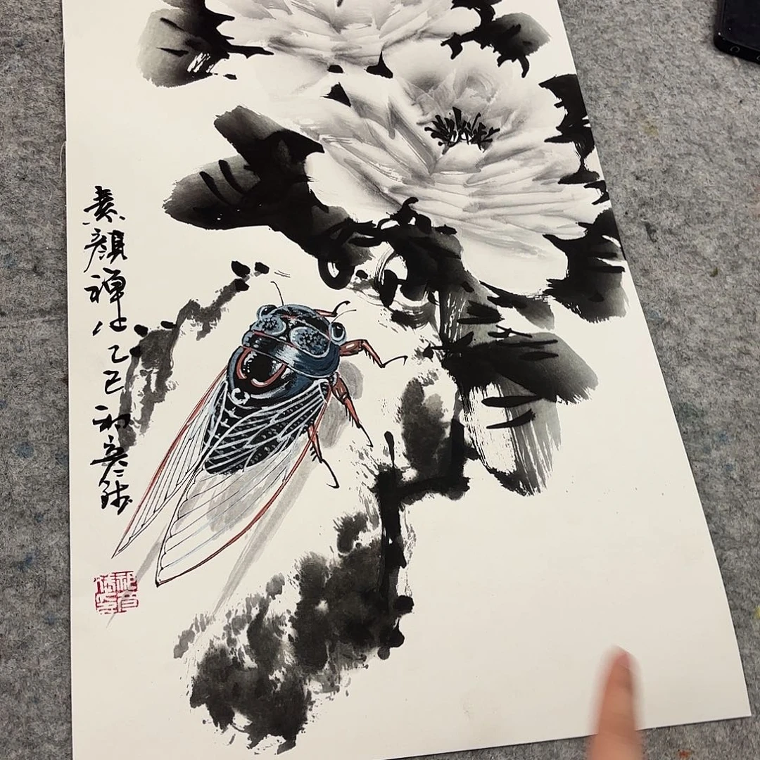 国画亲笔手绘原创