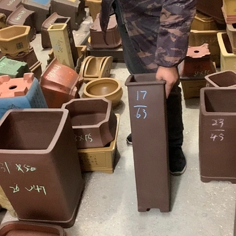 紫砂花盆手工制作