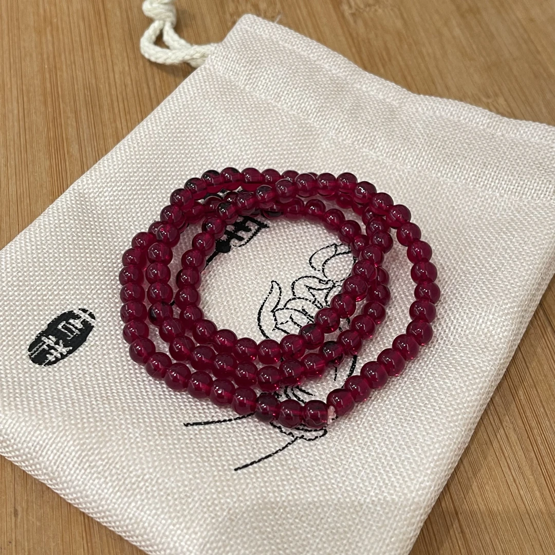 石榴三生三世手链 新中式禅意百搭时尚酒红色国情人节礼物手链