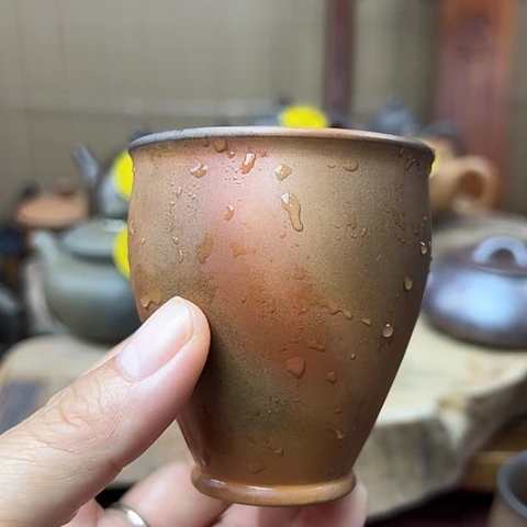 戬谷龙窑柴烧茶杯483