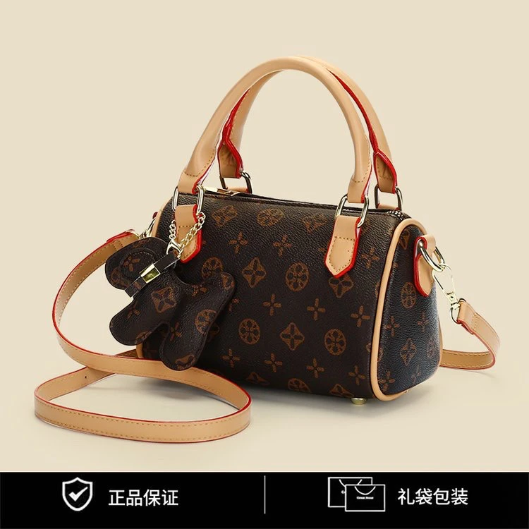 【20*12*10】送挂件手提包大方波士顿枕头包单肩斜挎包3072