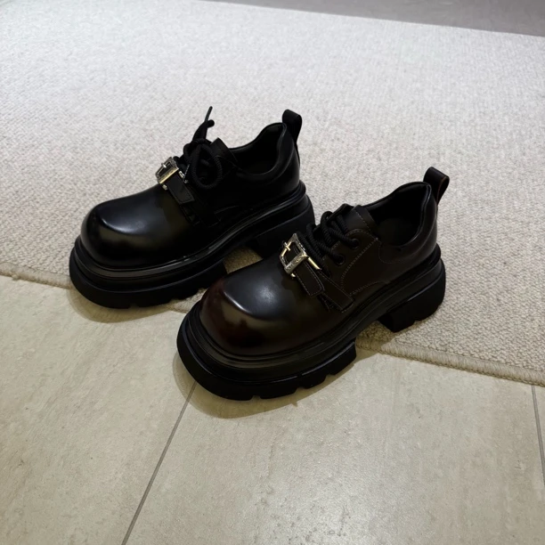 波斐女款厚底乐福鞋 067-068百搭复古英伦风