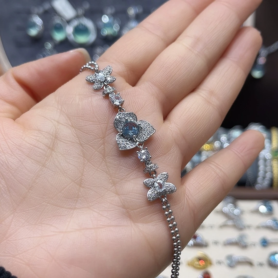 戒指烟晶银S925镶嵌