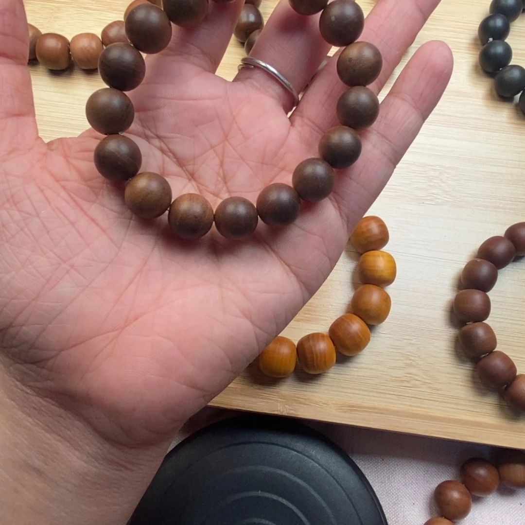 檀香木手串/手链伢*馆1.2瑕疵奶香
