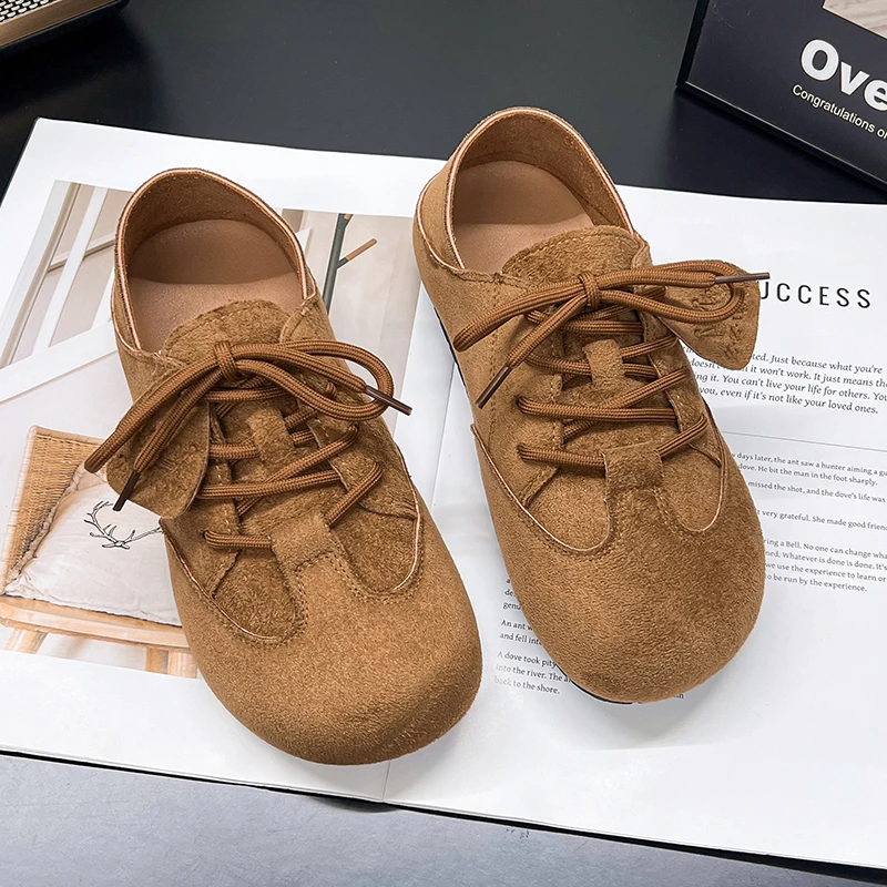 森系纯色中口德训鞋时尚休闲鞋英伦风秋季blokette3-20-39723