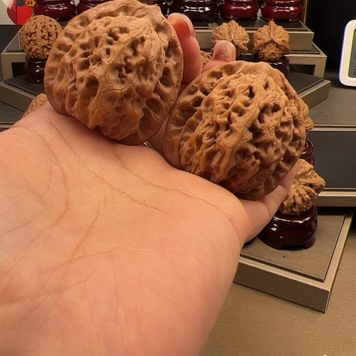 文玩核桃把件41 佛 肚f-013