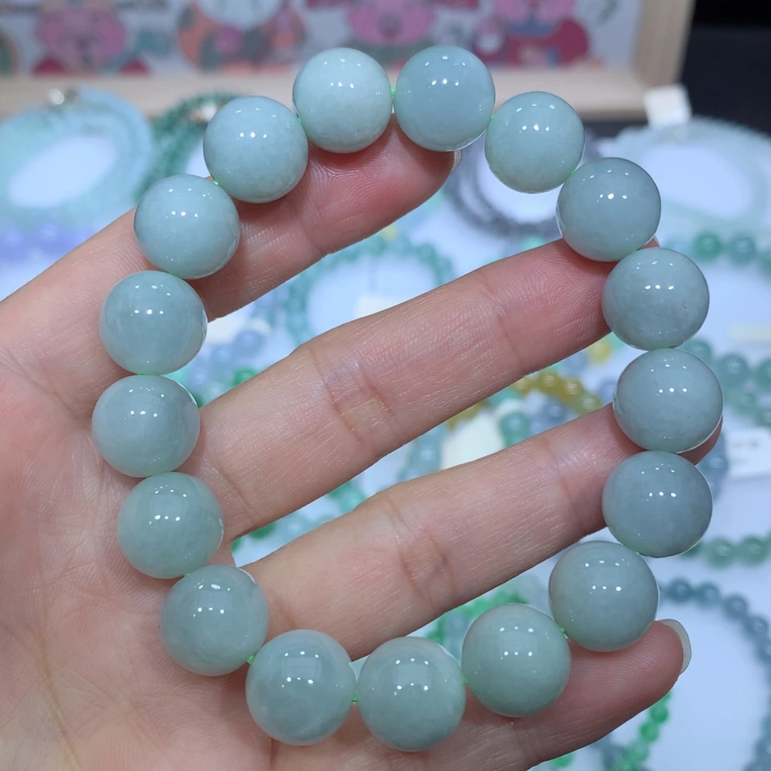 翡翠未镶嵌手链天然