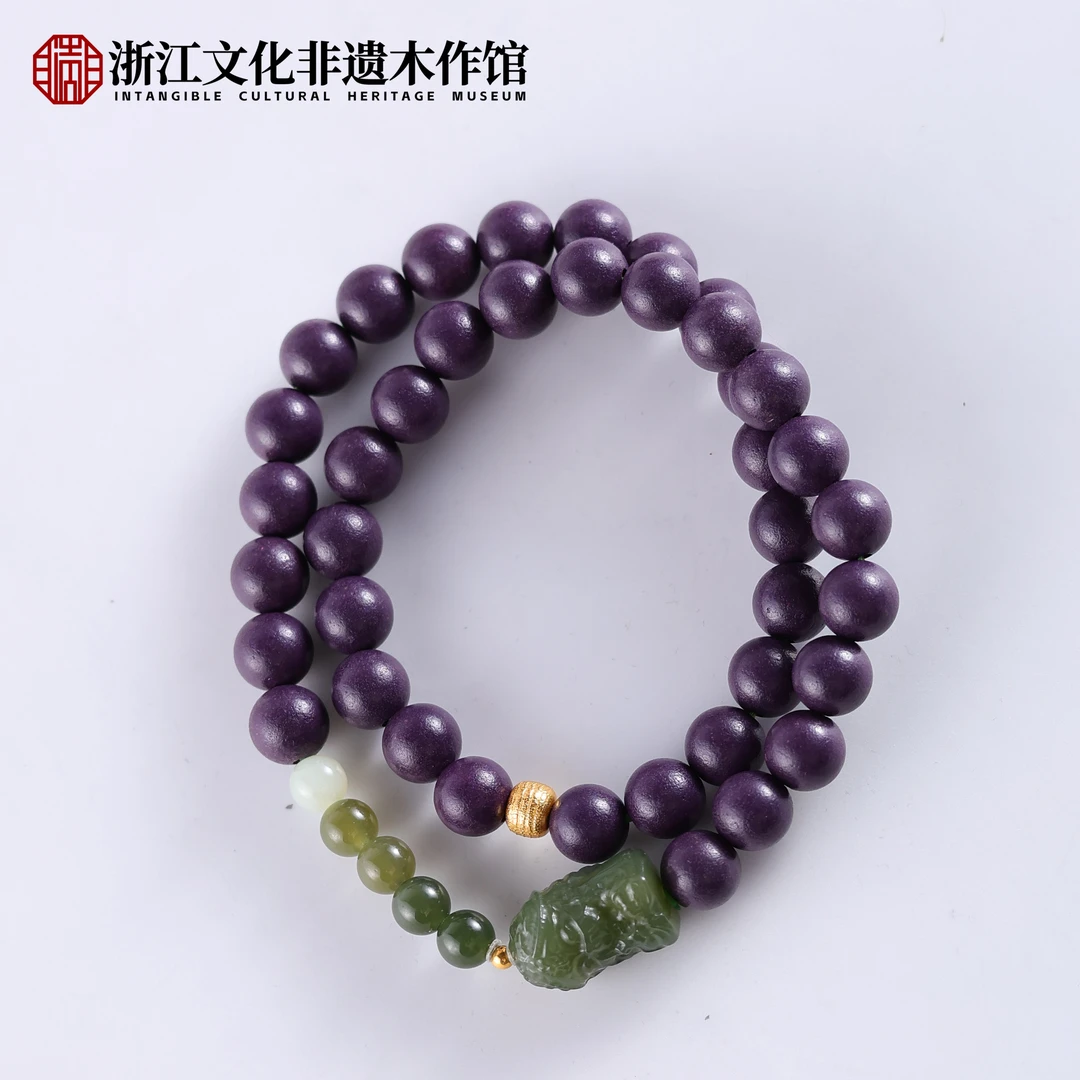 M【上新了非遗】合香珠紫气东来扎基 8mm 手串ZJ0328 ZJ0391
