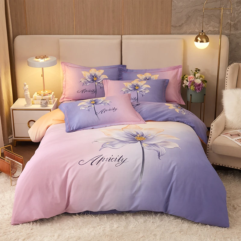 全棉四件套100纯棉家纺床上用品床单被套不起球不掉色床套四件套