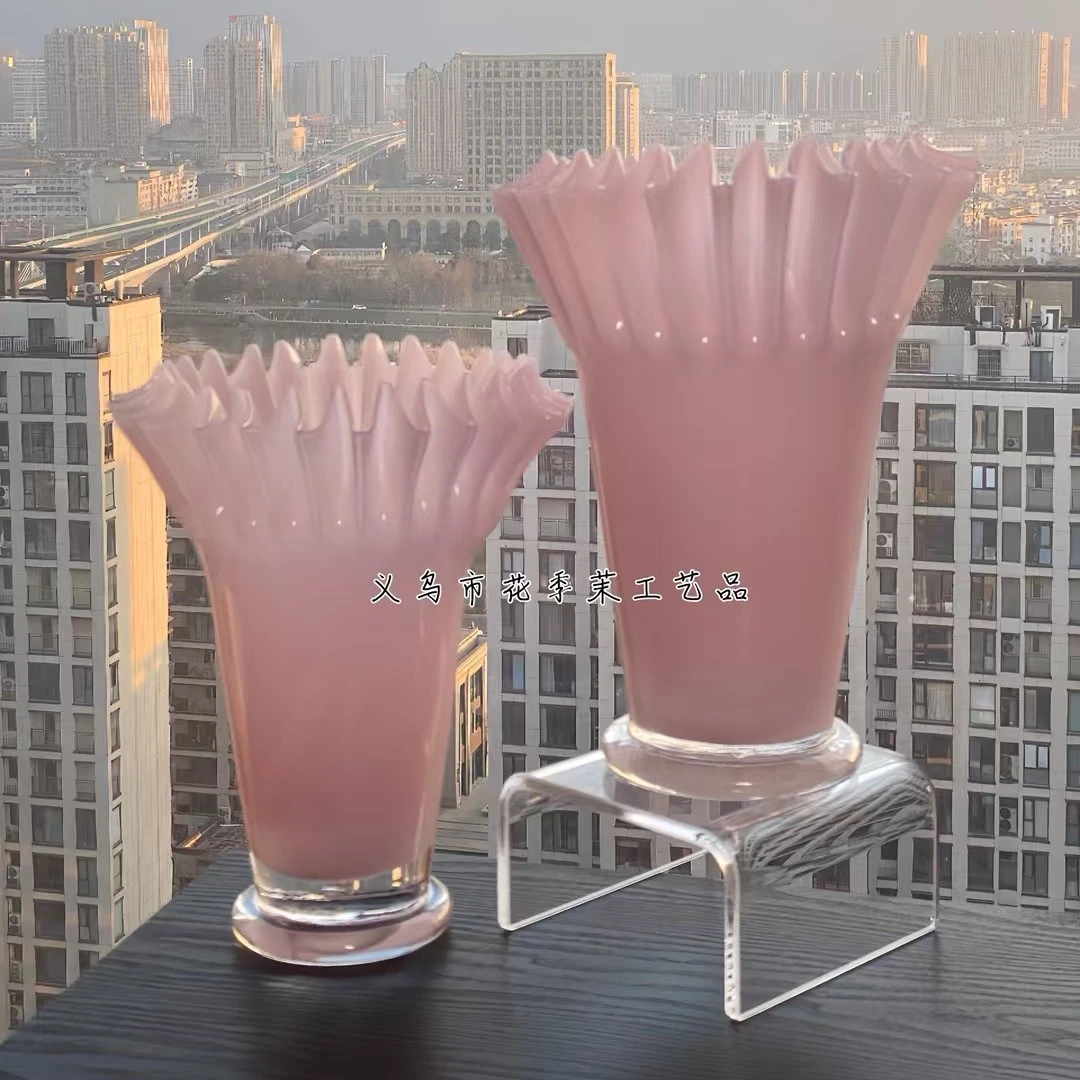 现代简约创意琉璃花器花瓶样板房家居桌面茶几电视柜玄关软装饰品