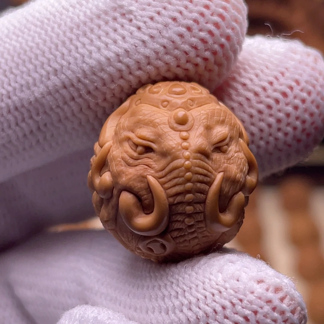 猴头核桃吊坠恶灵六牙18