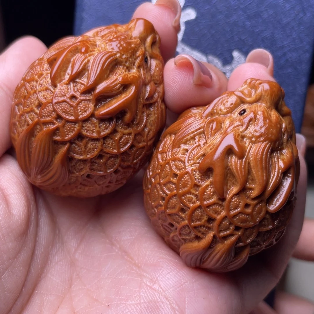 吊坠橄榄核金币龙龟手球3.5