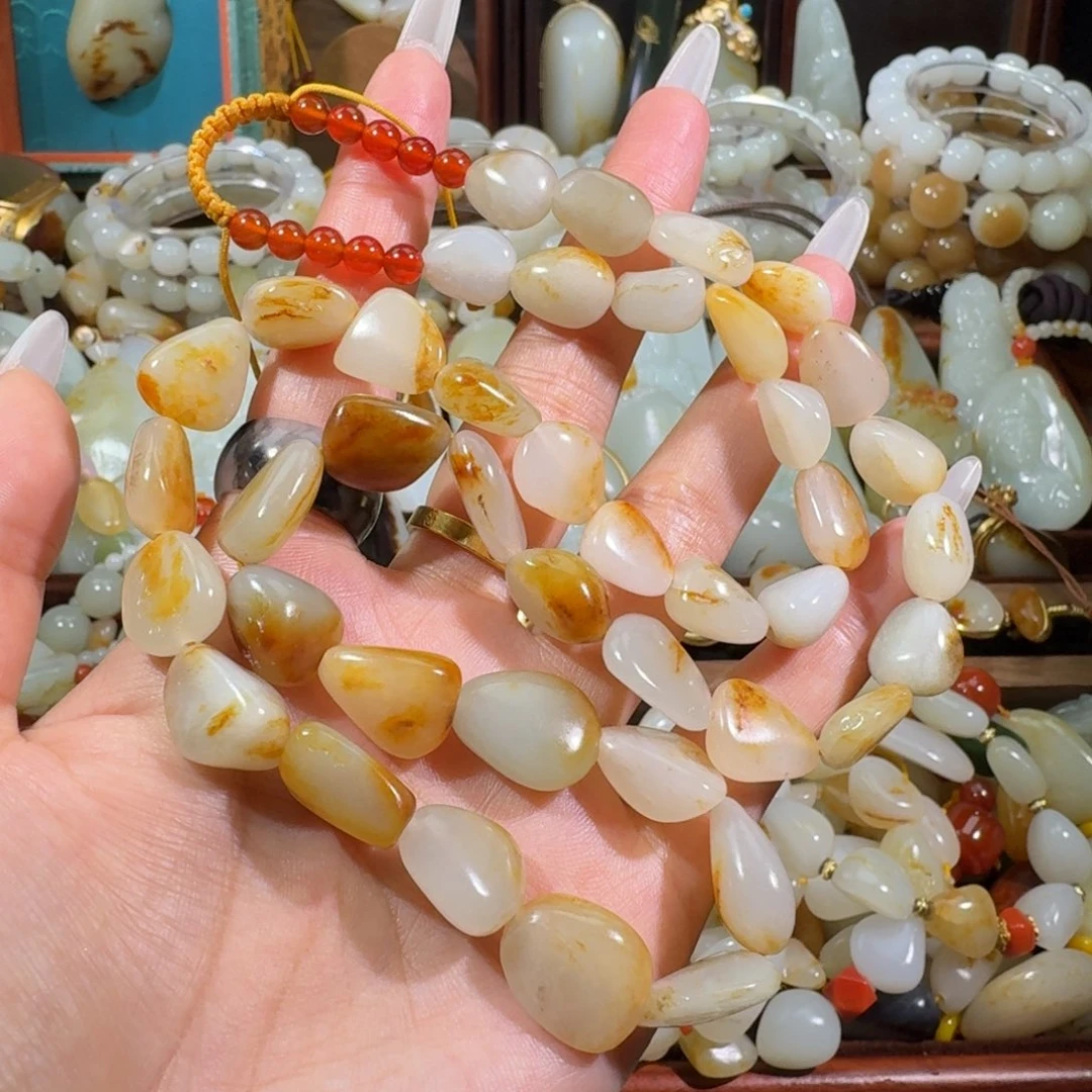 和田玉未镶嵌手链