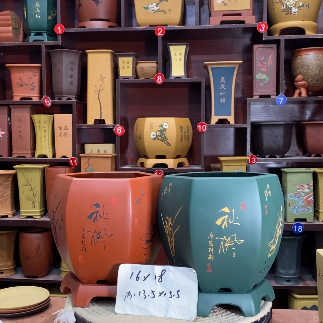 紫砂艺术紫砂花盆