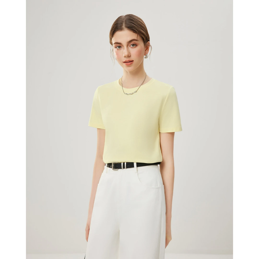 IEF/爱依服2025年夏季新款短袖小众女装穿搭高质感T恤出游服装女