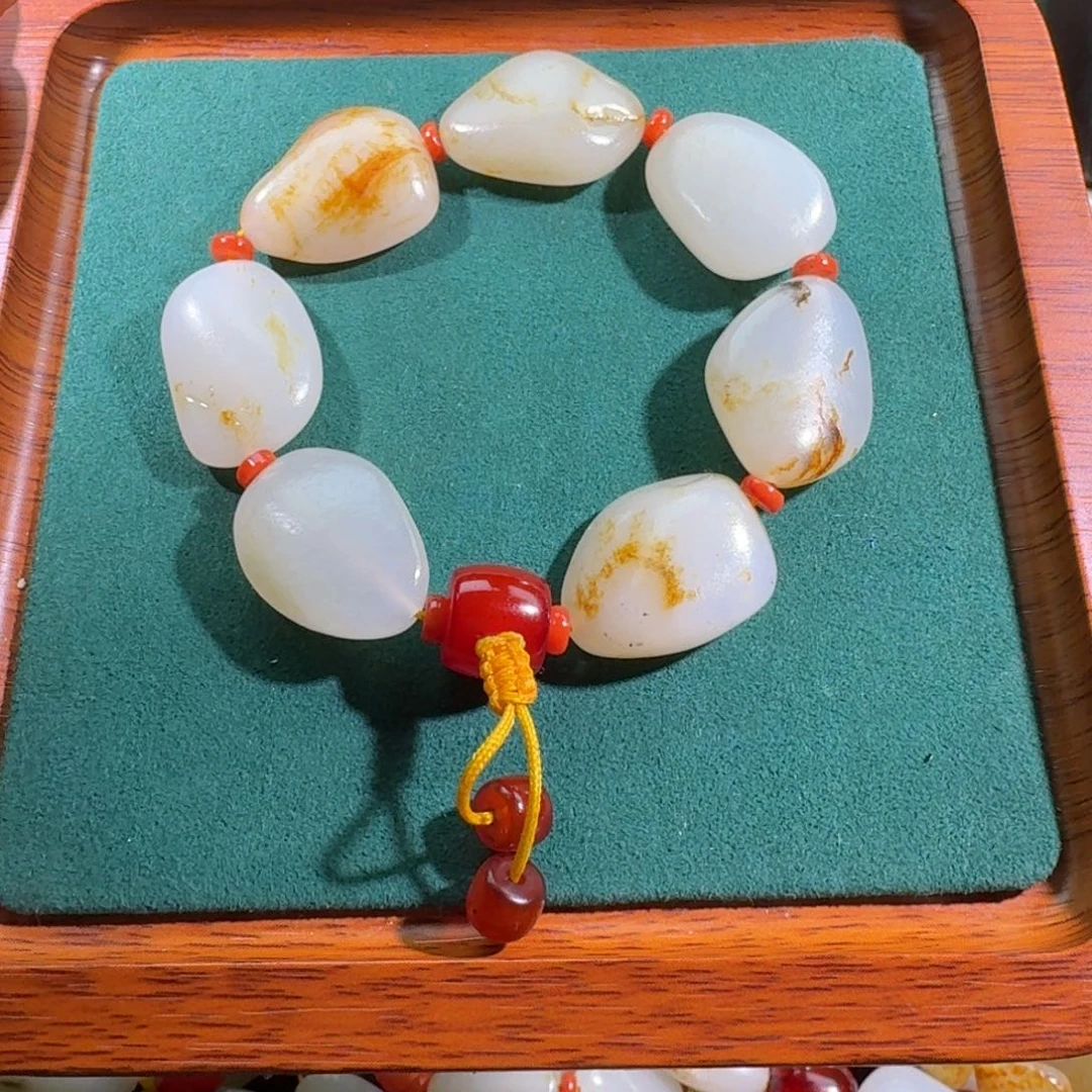 和田玉未镶嵌手链