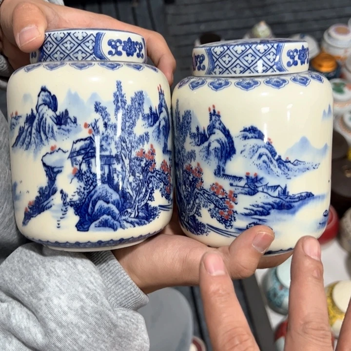 茶叶罐陶瓷家用储物罐轻微瑕疵品介意勿拍