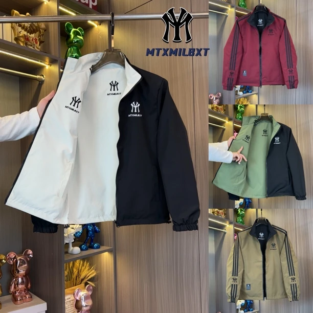 MTXMILBXT【两面穿】高品质休闲刺绣百搭双面服夹克上衣822