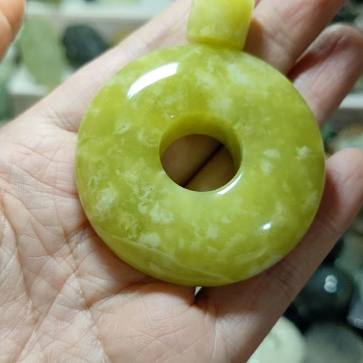 岫玉平安扣未镶嵌