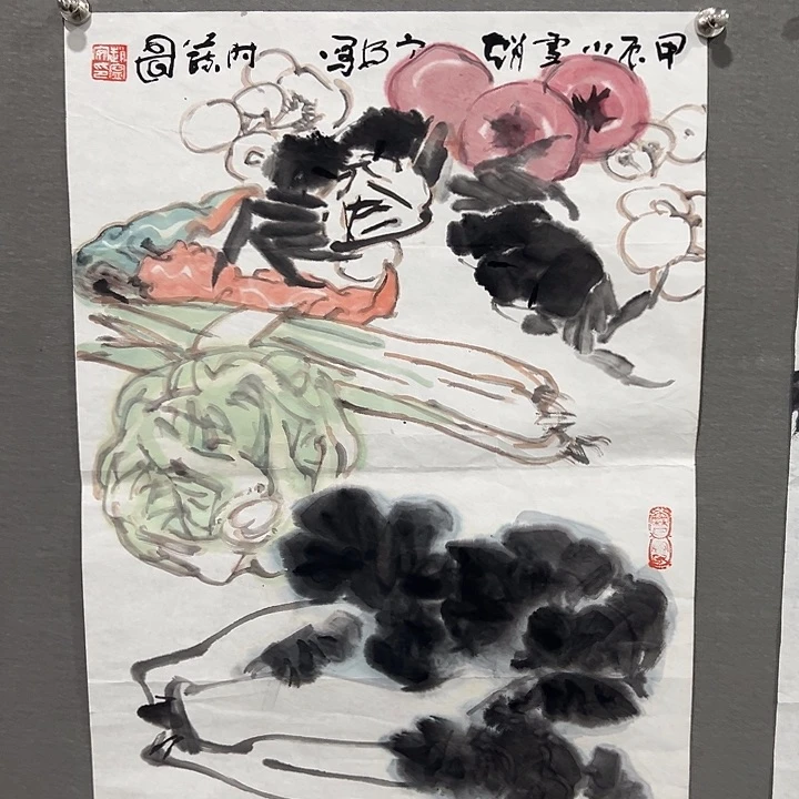 国画菜老师作品国画