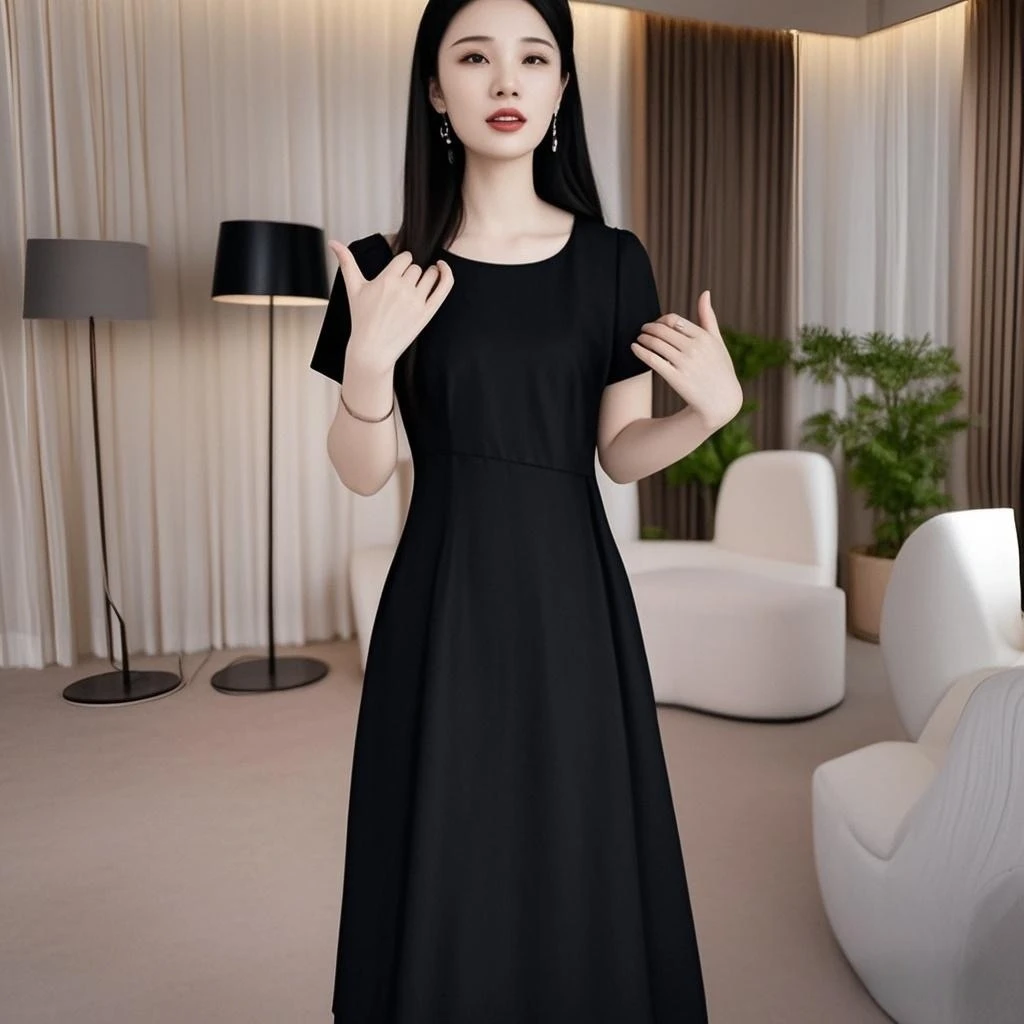 连衣裙裙子显瘦气质长裙时尚夏季女装连衣裙裙子显瘦气质时尚