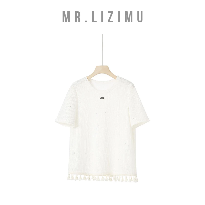 李子木先生镂空短袖女装春季新款2025爆款百搭「夏上新」短袖D6318