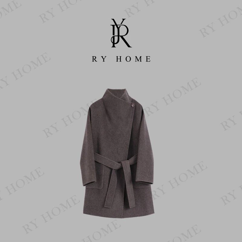 【容雨RYHOME】100%高支澳毛高级感双面呢子大衣外套253W2344