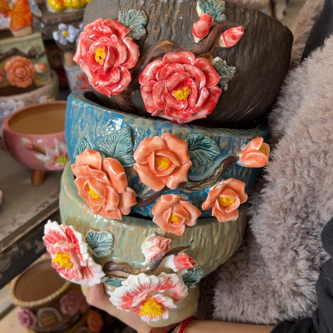 多肉花盆，满20米发货爱退款拉黑