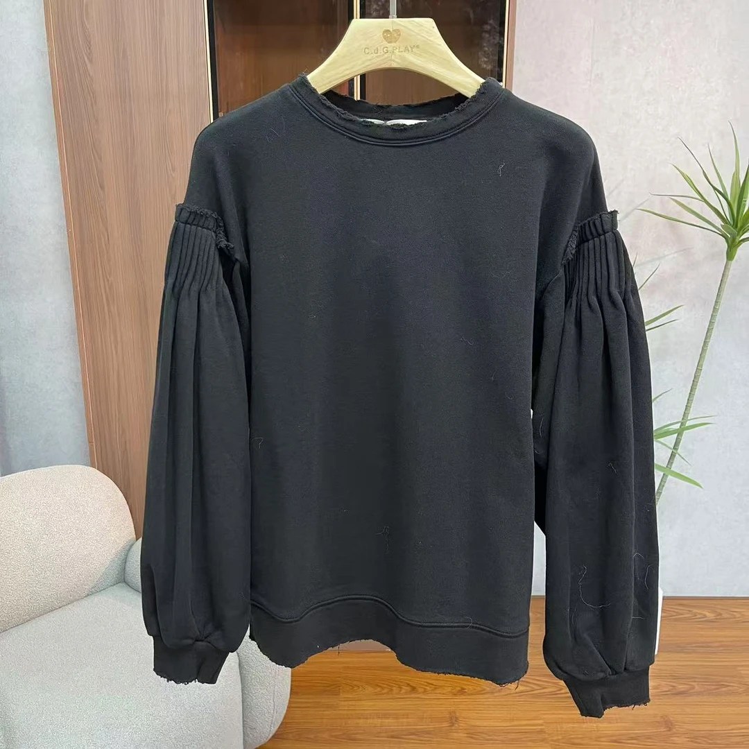 尚系列  S710  女装休闲设计师套头卫衣黑色SS07Y47