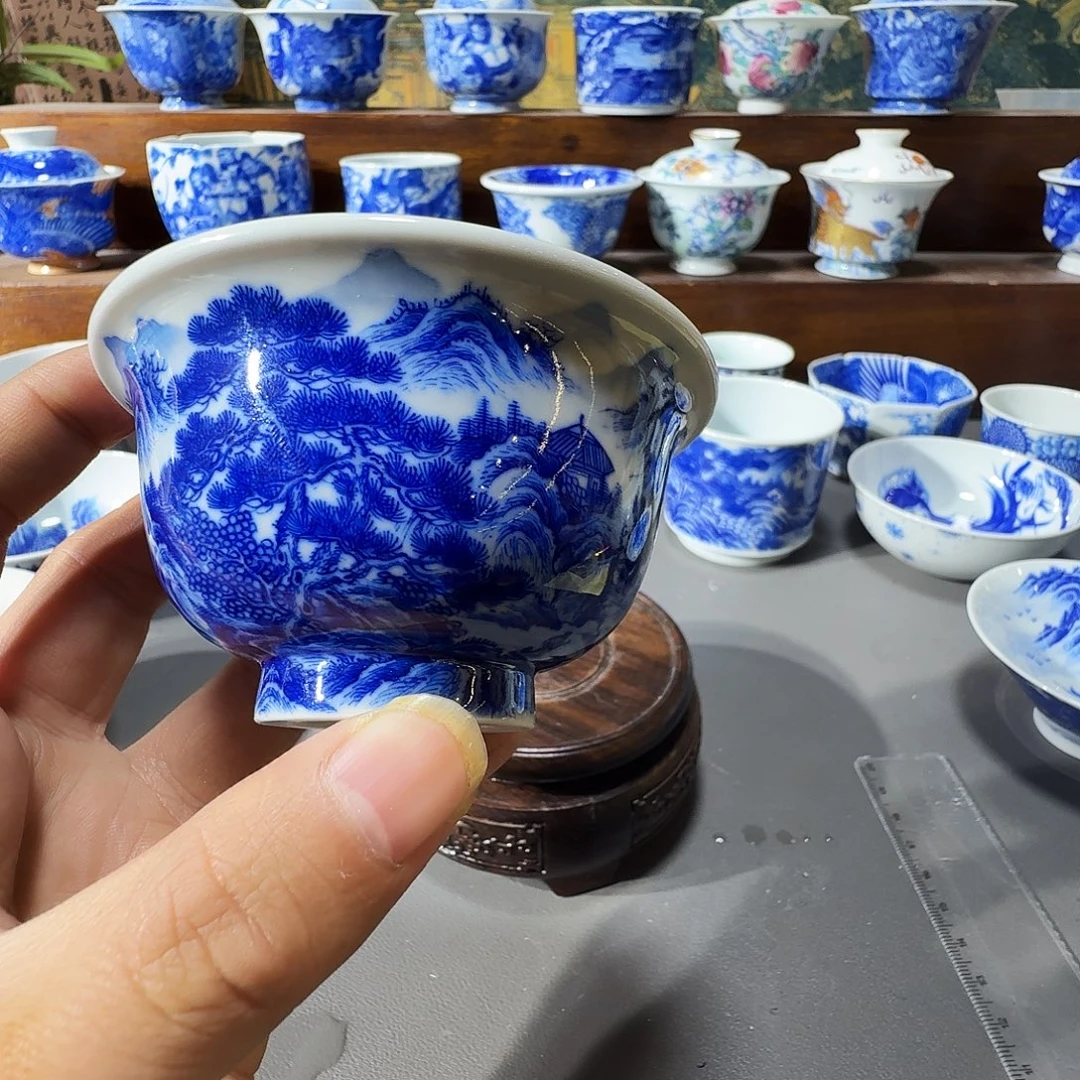 ****孓泥塑主人杯手工手绘微微微瑕